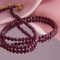 Preview: Granat Kette rot facettiert 4 mm